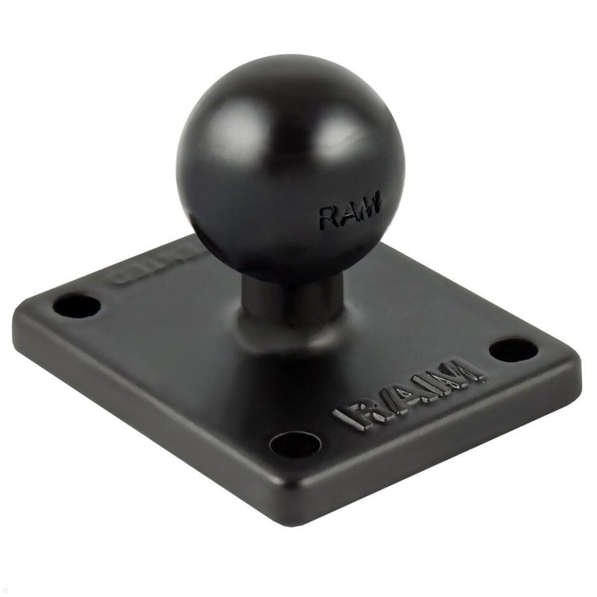 RAM Mounts eckige Platte mit B-Kugel (RAM-B-347U), schwarz RAM Mounts eckige Platte mit B-Kugel (RAM-B-347U), schwarz
