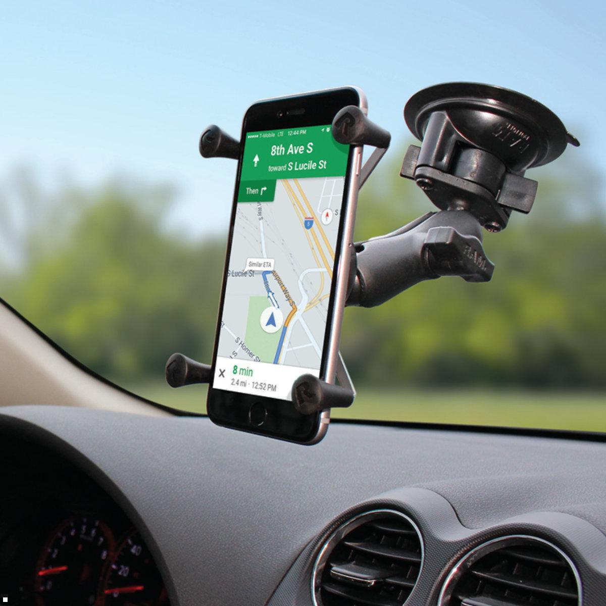 RAM Mounts X-Grip Smartphone Saugnapf Halter, B-Kugel (RAM-B-166-UN7U), Handyhalterung RAM Mounts X-Grip Smartphone Saugnapf Halter, B-Kugel (RAM-B-166-UN7U), Handyhalterung