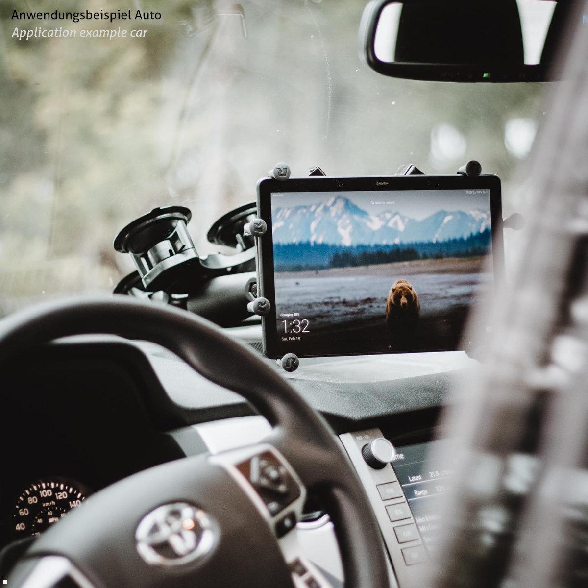 RAM Mounts X-Grip Tablet Halteklammer 10 Zoll, AMPS Anbindung (RAM-HOL-UN9U) Anwendung Auto RAM Mounts X-Grip Tablet Halteklammer 10 Zoll, AMPS Anbindung (RAM-HOL-UN9U) Anwendung Auto