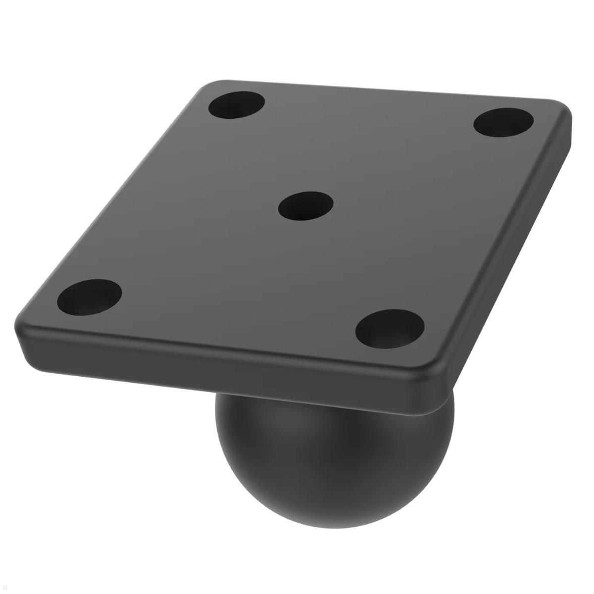 RAM Mounts eckige Platte mit B-Kugel (RAM-B-347U), schwarz, AMPS Lochmuster RAM Mounts eckige Platte mit B-Kugel (RAM-B-347U), schwarz, AMPS Lochmuster