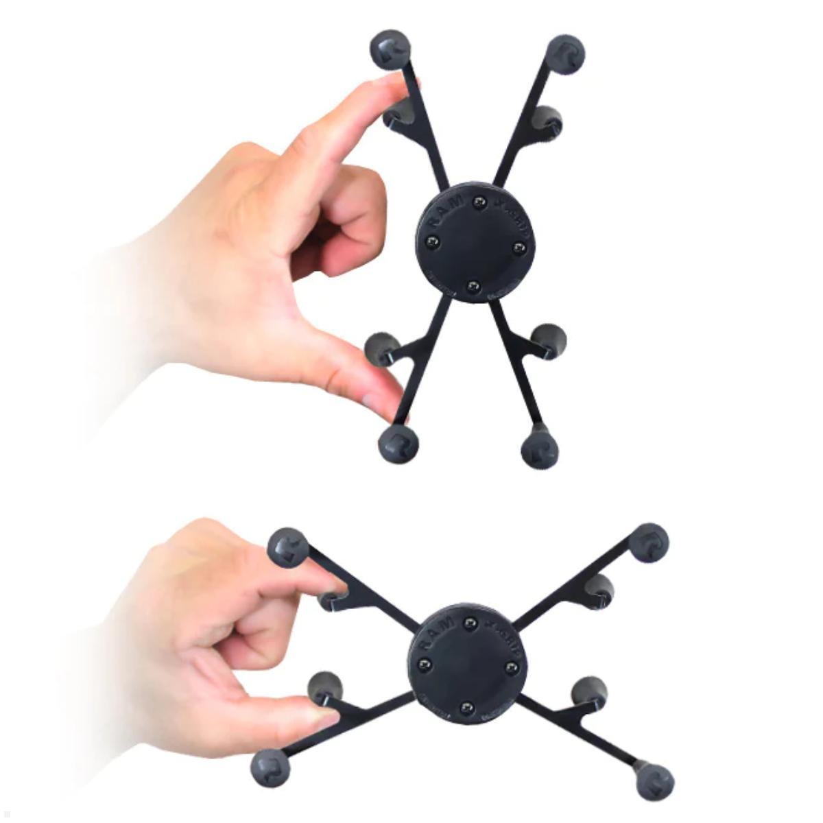 RAM Mounts X-Grip Tablet Halteklammer 7-8 Zoll, B-Kugel (RAM-HOL-UN8BU), schwarz Bedienung RAM Mounts X-Grip Tablet Halteklammer 7-8 Zoll, B-Kugel (RAM-HOL-UN8BU), schwarz Bedienung