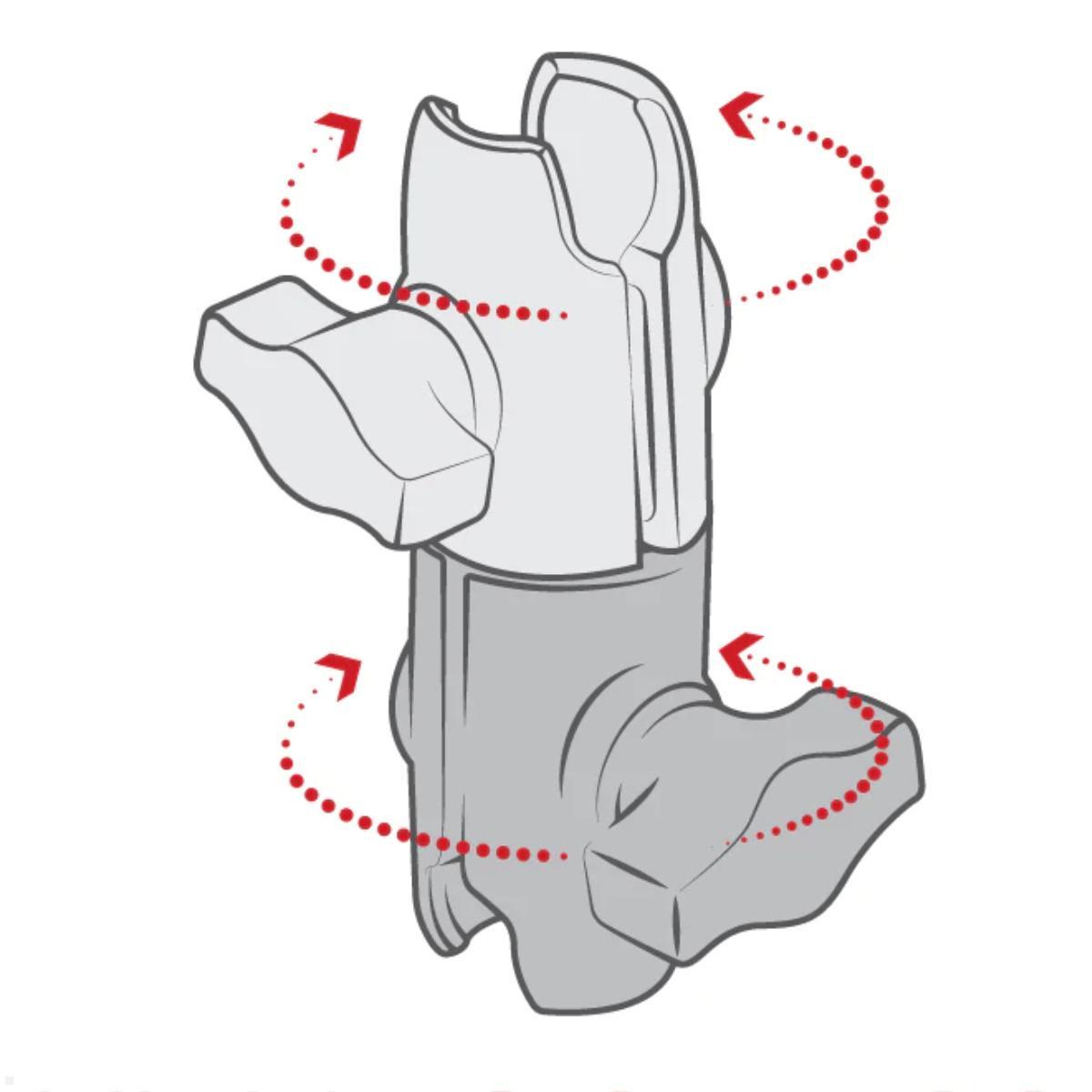 RAM Mounts Verbindungsarm, drehbar für B-Kugel (RAP-B-200-12U), 360° Rotation RAM Mounts Verbindungsarm, drehbar für B-Kugel (RAP-B-200-12U), 360° Rotation