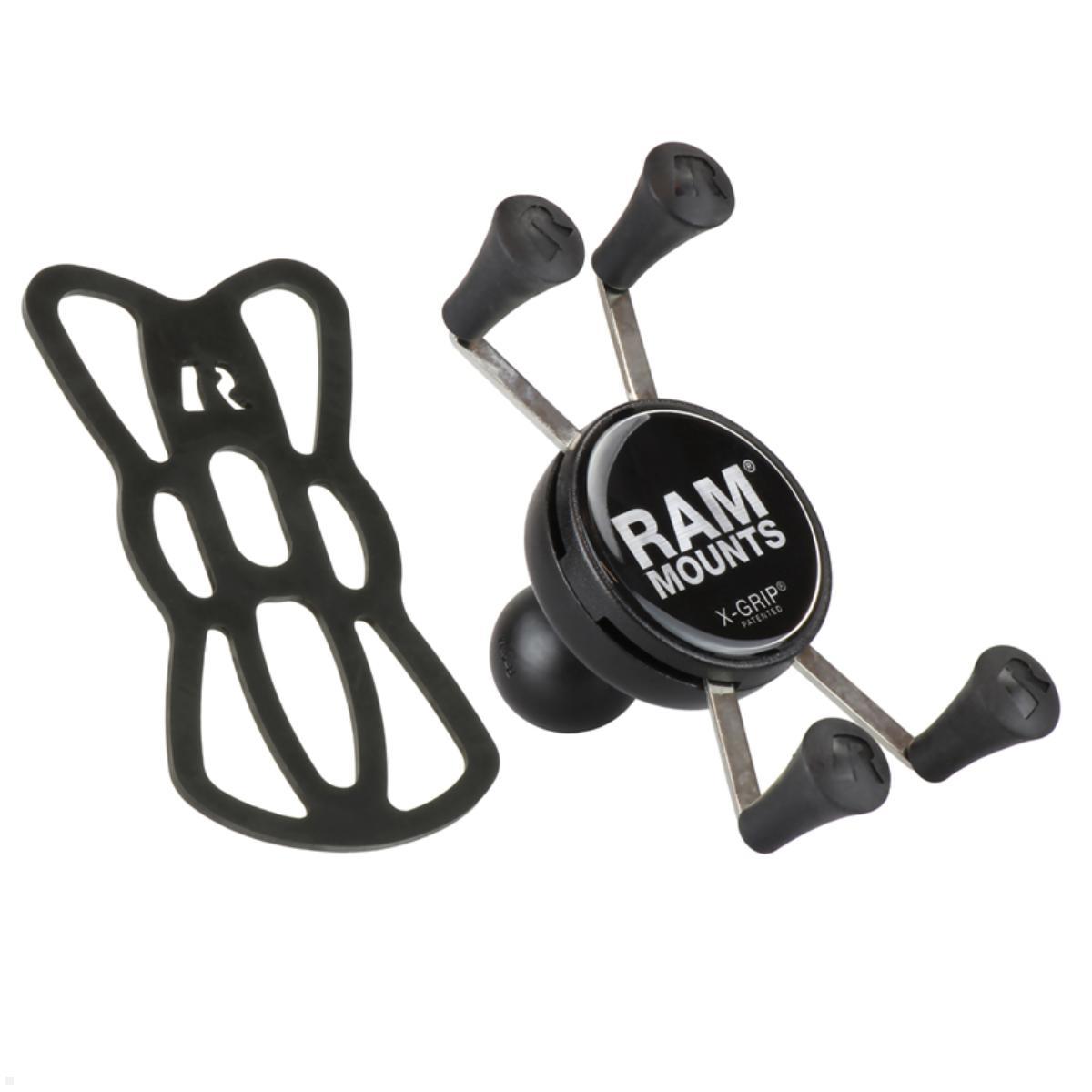 RAM Mounts X-Grip Smartphone Halteklammer, B-Kugel (RAM-HOL-UN7BU), schwarz mit Sicherungsgummi RAM-HOL-UN7TU RAM Mounts X-Grip Smartphone Halteklammer, B-Kugel (RAM-HOL-UN7BU), schwarz mit Sicherungsgummi RAM-HOL-UN7TU