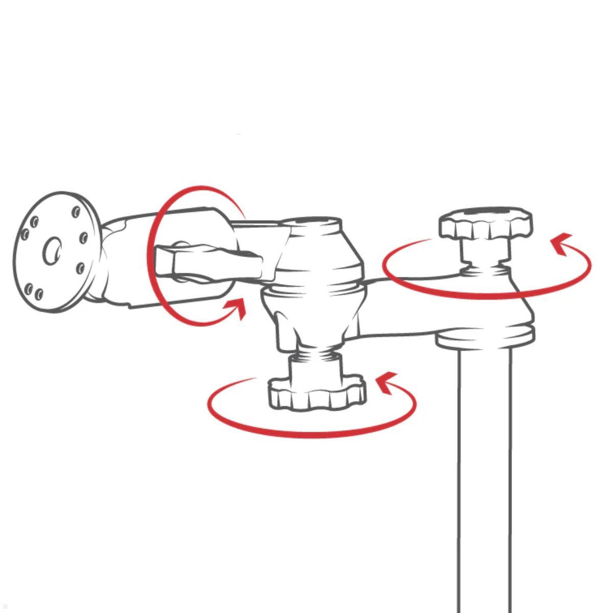 RAM Mounts universal Laptop Halter für Fahrzeug schwenkbar (RAM-VB-196-SW1), schwarz Funktionen / Höhenverstellung RAM Mounts universal Laptop Halter für Fahrzeug schwenkbar (RAM-VB-196-SW1), schwarz Funktionen / Höhenverstellung
