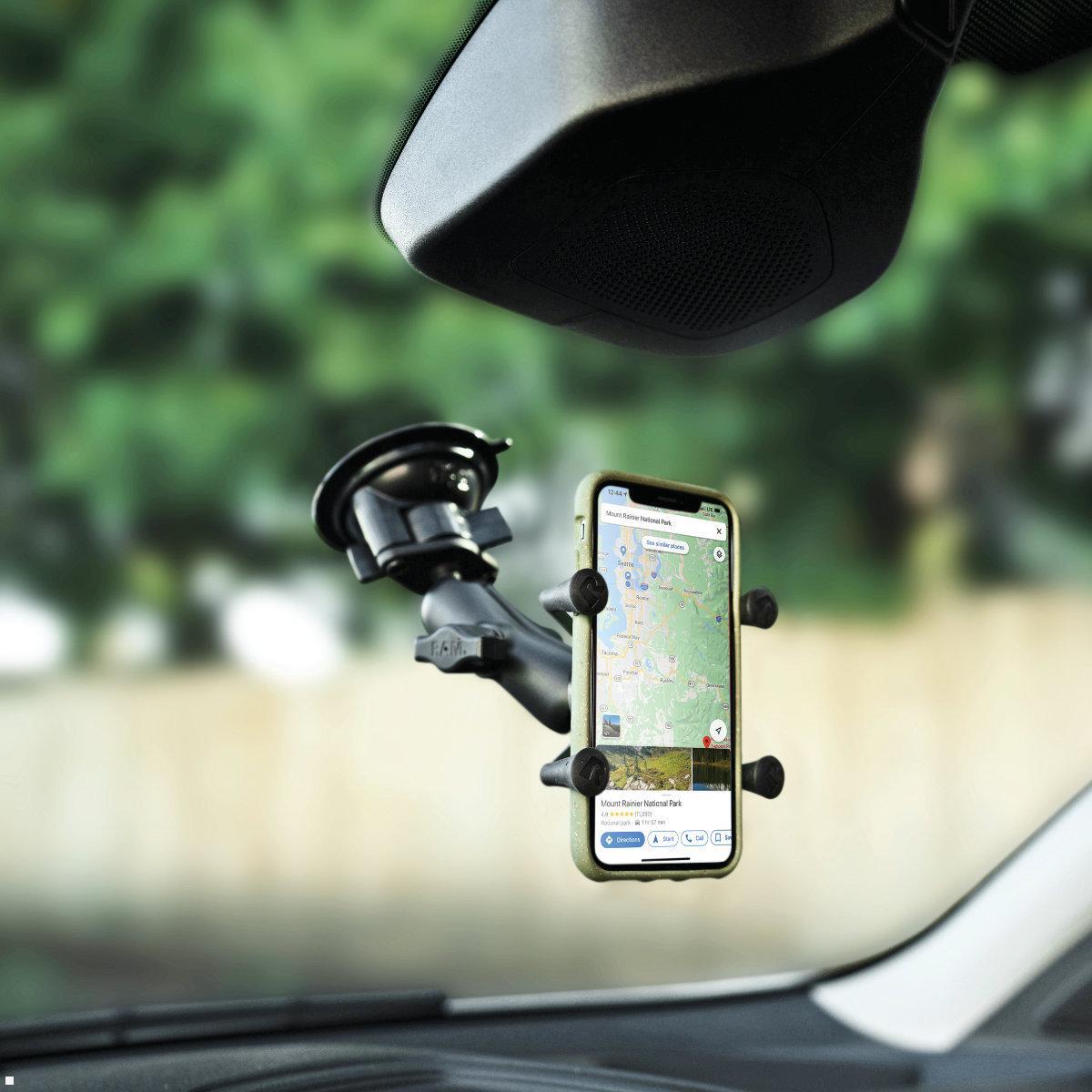 RAM Mounts Verbindungsarm kurz für C-Kugeln 1,5 Zoll (RAM-201U-B), Anwendungsbeispiel, Zubehör nicht enthalten RAM Mounts Verbindungsarm kurz für C-Kugeln 1,5 Zoll (RAM-201U-B), Anwendungsbeispiel, Zubehör nicht enthalten