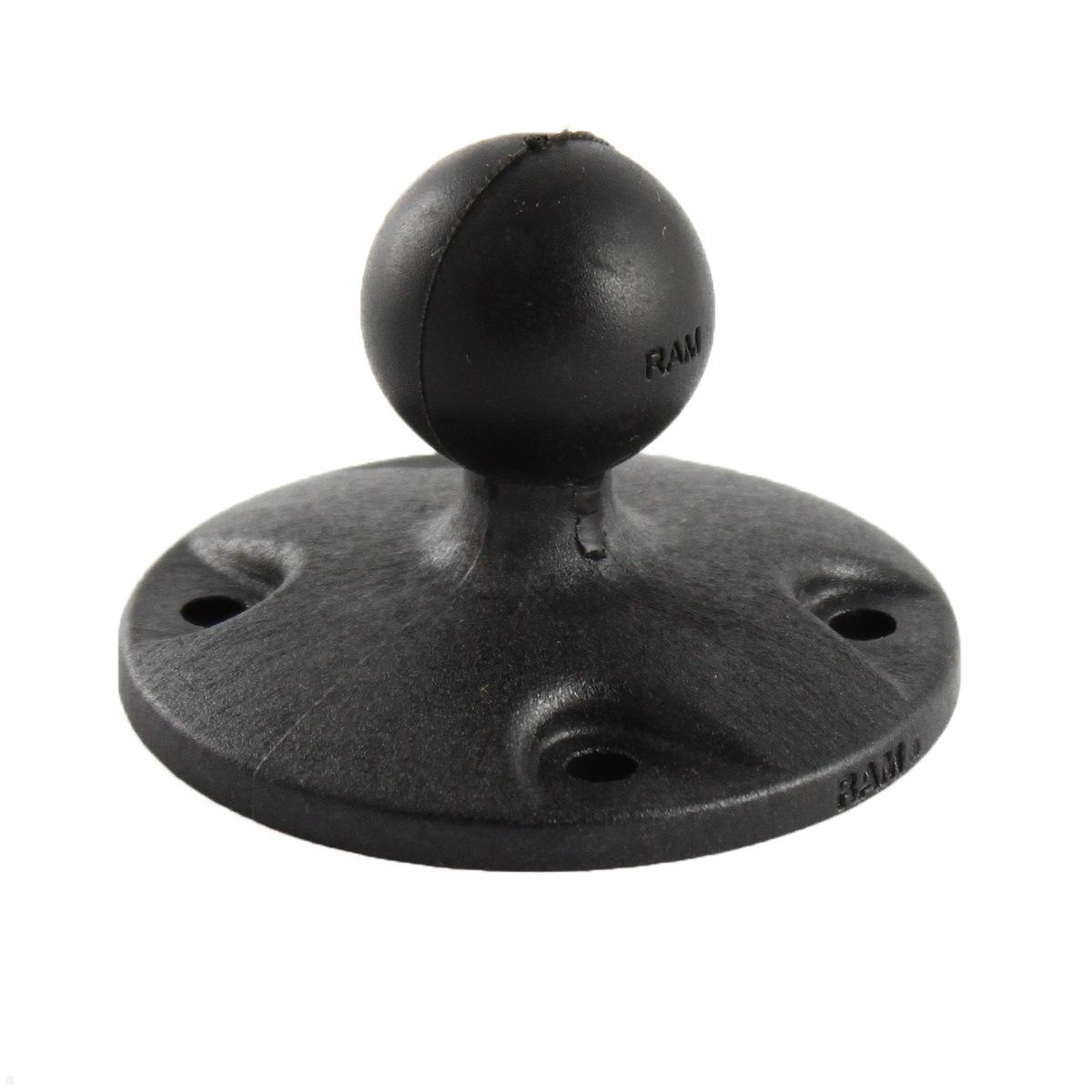 RAM Mounts runde Platte mit B-Kugel (RAP-B-202U), schwarz RAM Mounts runde Platte mit B-Kugel (RAP-B-202U), schwarz