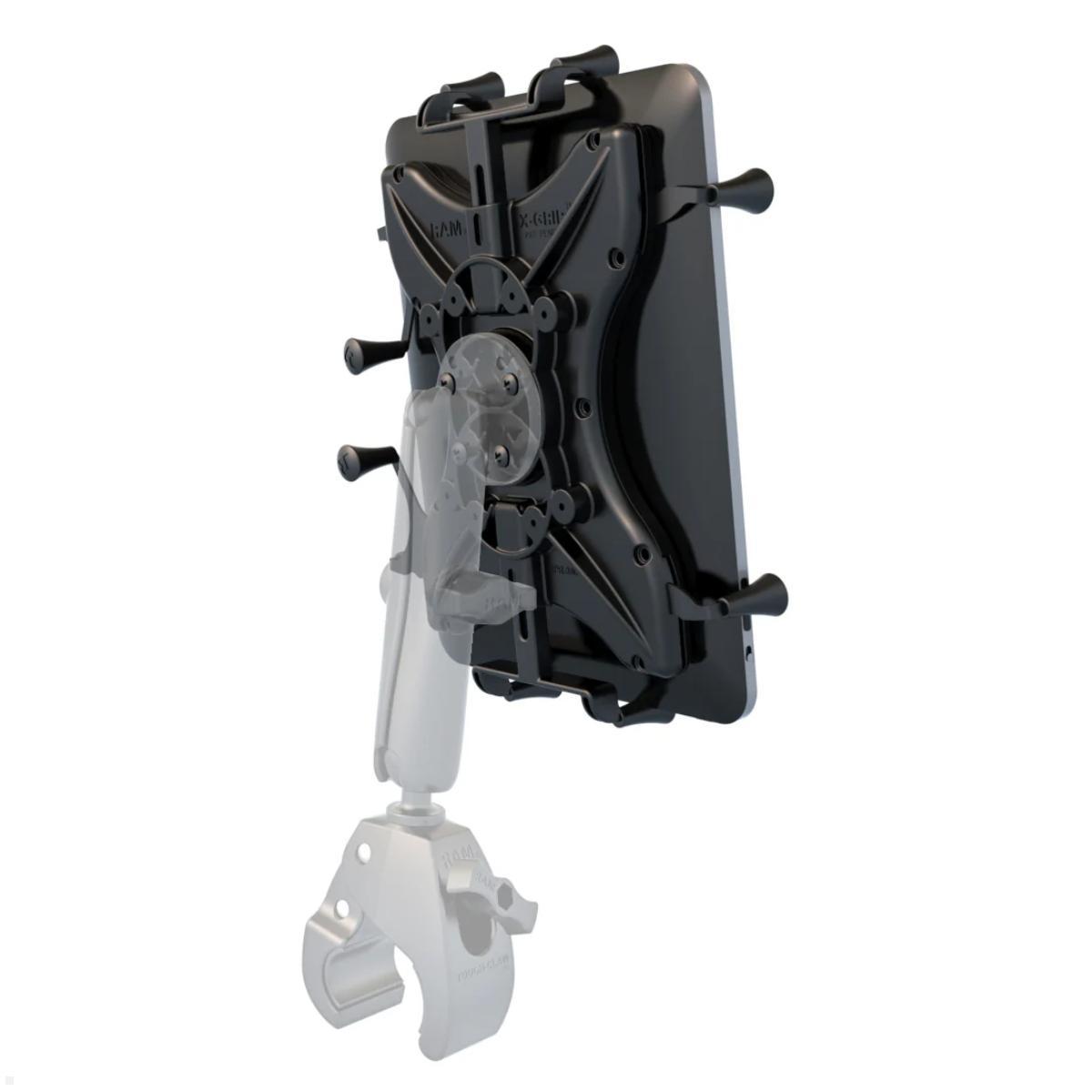 RAM Mounts X-Grip Tablet Halteklammer 10 Zoll, AMPS Anbindung (RAM-HOL-UN9U) Anwendungsbeispiel mit RAM Mounts Arm RAM Mounts X-Grip Tablet Halteklammer 10 Zoll, AMPS Anbindung (RAM-HOL-UN9U) Anwendungsbeispiel mit RAM Mounts Arm